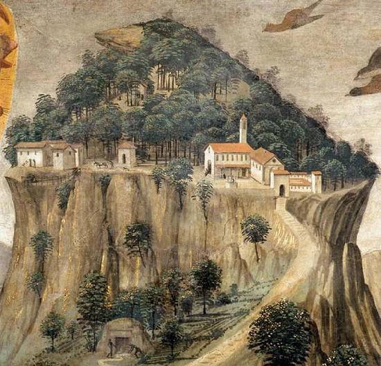GHIRLANDAIO, Domenico Stigmata of St Francis detail oil painting picture